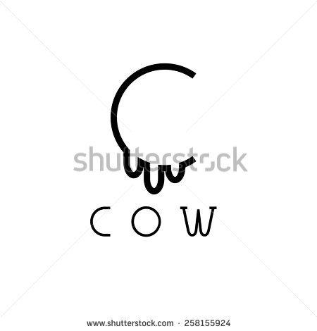 Cow Food Logo - Cow Logo Stock Photos, Images, & Pictures | Shutterstock | modern ...