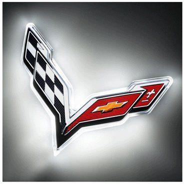 C7 Corvette Logo - C7 Corvette LED Rear Emblem Illuminated