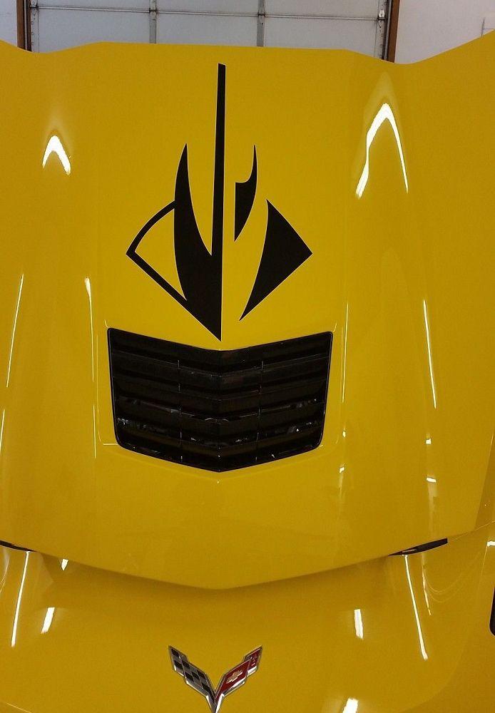 C7 Corvette Logo - C7 Corvette Stingray 2014+ Stingray Logo Hood Decal | Modern Gen Auto