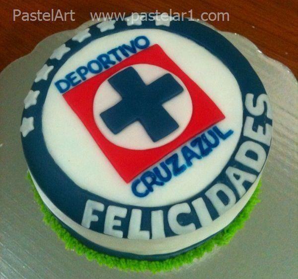 Pastel De Un Logo - escudo cruz azul | pasteles de deportes | Fondant, Cake y Pastel