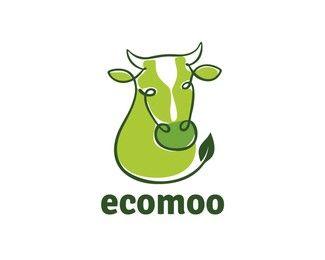 Cow Food Logo - ecomoo Designed by sicasimada | BrandCrowd