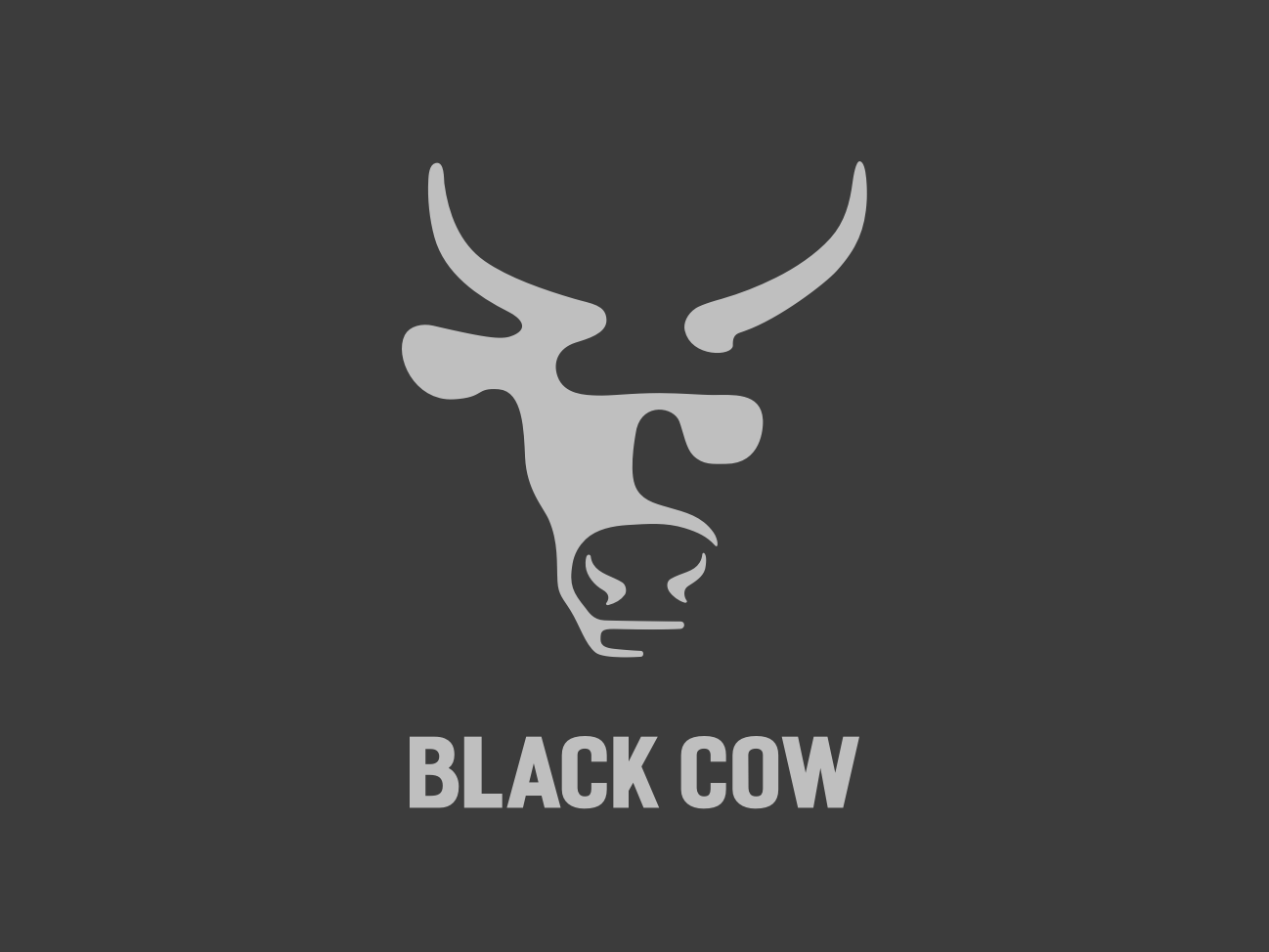 Cow Food Logo - Black Cow Logo