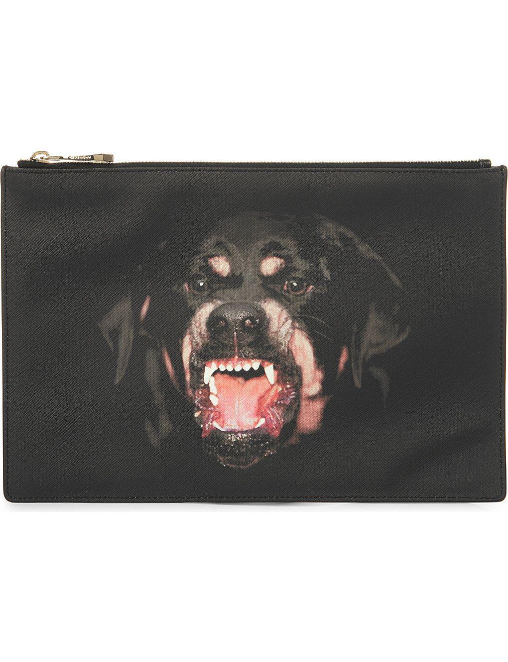 Givenchy Rottweiler Logo - GIVENCHY - Rottweiler medium pouch | Selfridges.com
