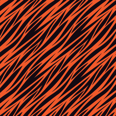 Orange and Black Tiger Logo - Black and Orange Tiger Stripes Pattern – Vinyl Printcess