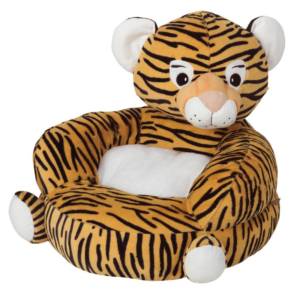Orange and Black Tiger Logo - Trend Lab Orange, Black Children's Plush Tiger Character Chair ...