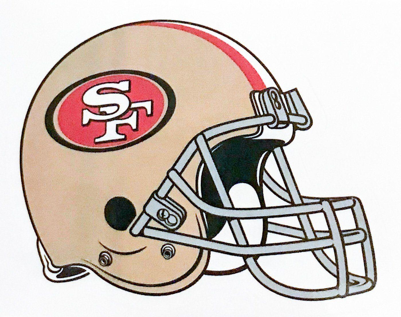 49ers Football Logo - Amazon.com: aa g 4 Pack San Francisco 49ers Die Cut Stickers NFL ...
