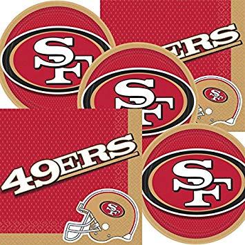49ers Football Logo - Amazon.com: San Francisco 49ers NFL Football Team Logo Plates And ...