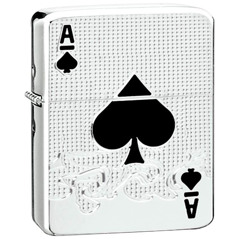 Ace of Spades White Star Logo - Star Medium Sized Lighter with Ace of Spades Design
