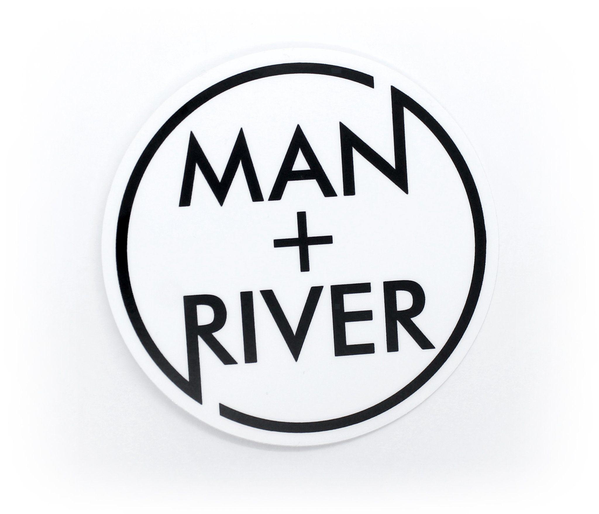 River M Logo - M+R Circle Logo Sticker – ManPlusRiver