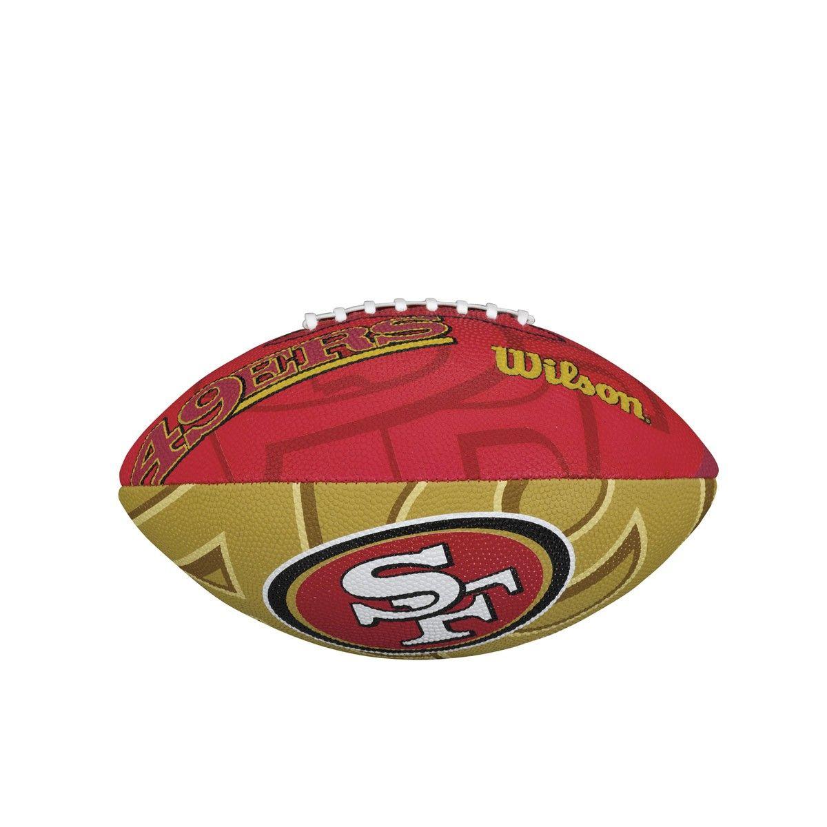 49ers Football Logo - NFL TEAM LOGO JUNIOR SIZE FOOTBALL FRANCISCO 49ERS. Wilson
