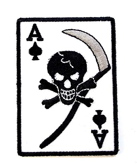 Ace of Spades White Star Logo - Amazon.com: Ace Of Spades Death Card Embroidered Military Patch Iron ...