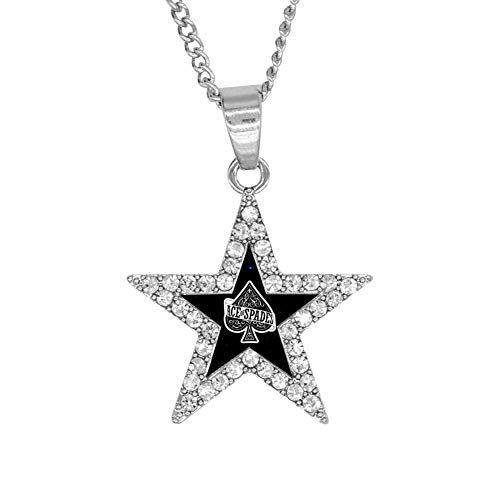 Ace of Spades White Star Logo - Amazon.com: BlingDi Fashion Ace of spades Design Star Lucky Bracelet ...