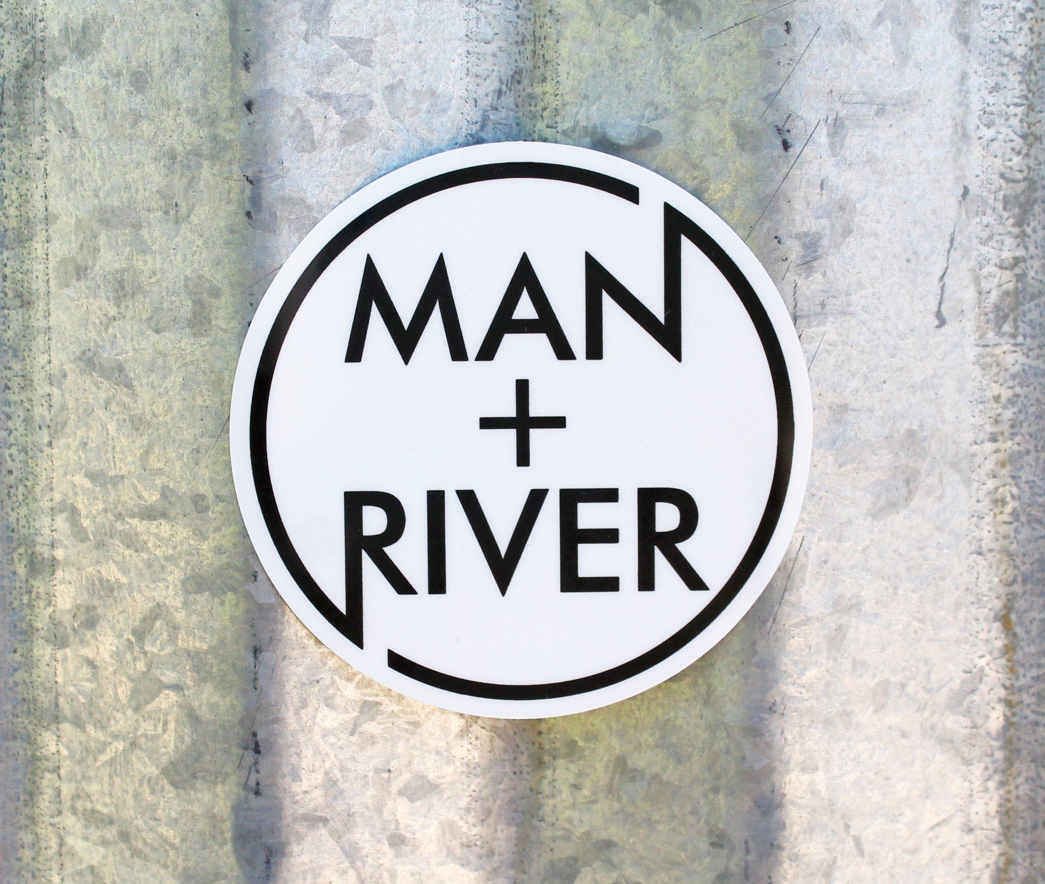 River M Logo - M+R Circle Logo Sticker – ManPlusRiver