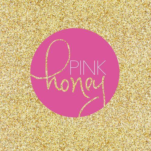 Pink Glitter Logo - Pink + gold glitter logo designed for the ladies' clothing boutique