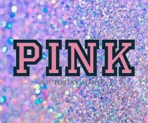 Pink Glitter Logo - Victoria's Secret pink Wallpaper discovered by Lizett