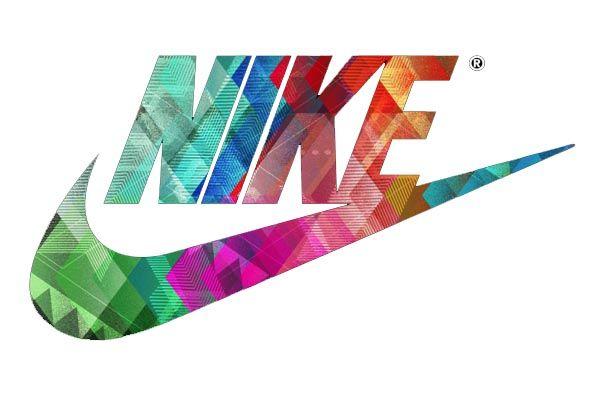 colourful nike logo