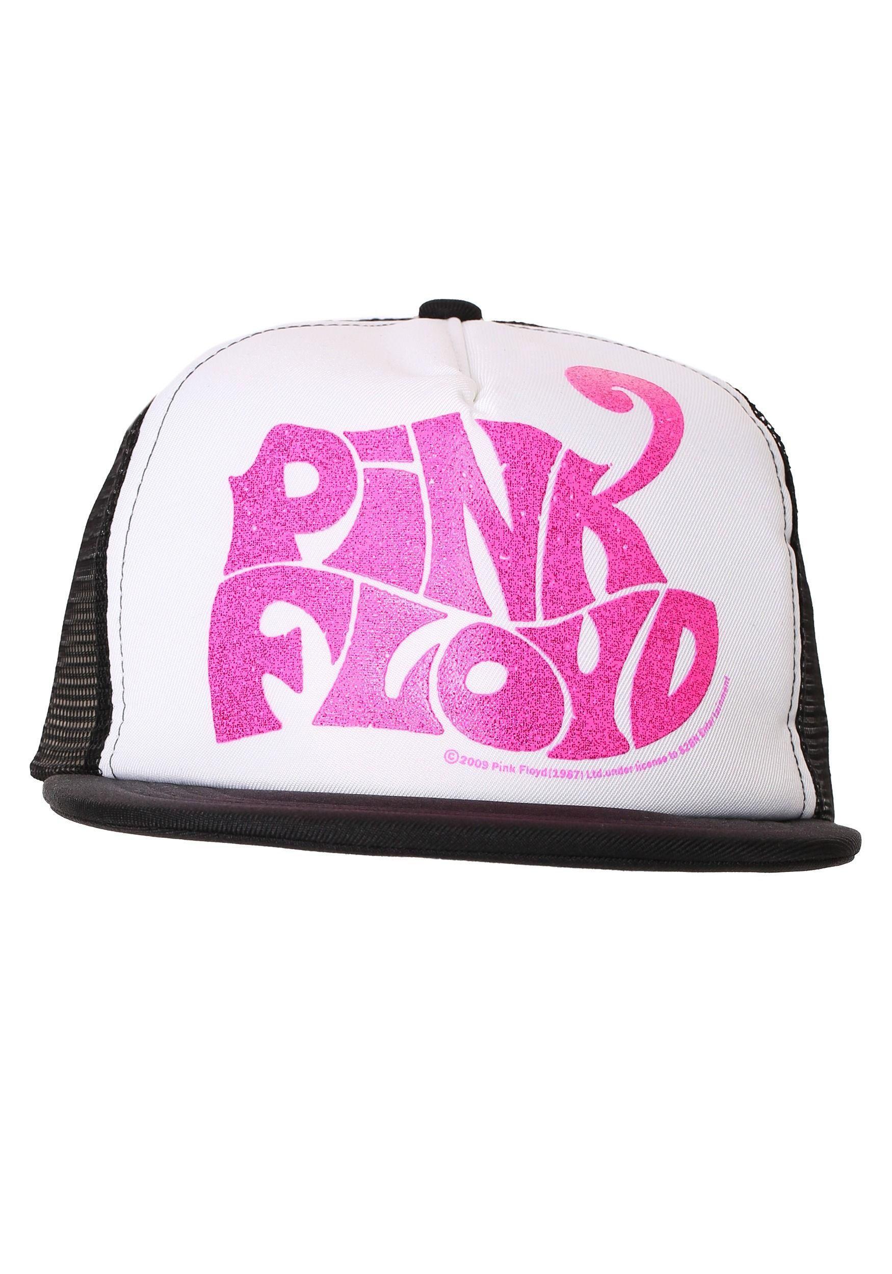 Pink Glitter Logo - Pink Glitter Pink Floyd Logo Mesh Back Trucker Hat