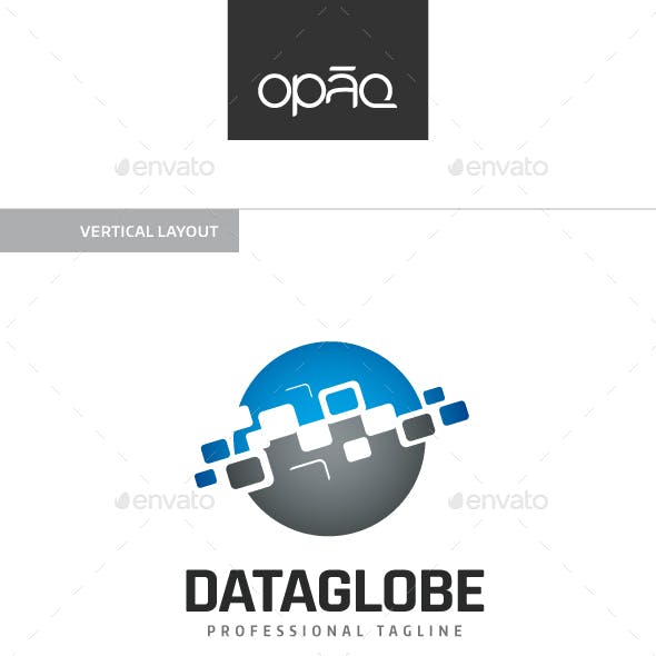 Data Globe Logo - Globe Logo Graphics, Designs & Templates from GraphicRiver