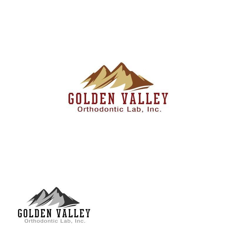 Golden Mountain Logo - Modern, Colorful, Business Logo Design for Golden Valley Orthodontic