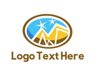 Golden Mountain Logo - Mountain Logos. Mountain Logo Design Maker