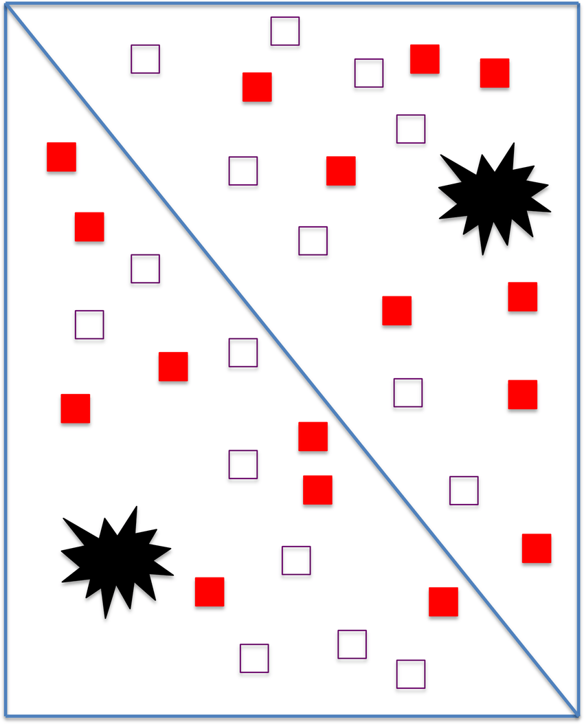 Two Red Rectangles Logo - Experimental study set up. Diagram of urchin test setup, depicting ...