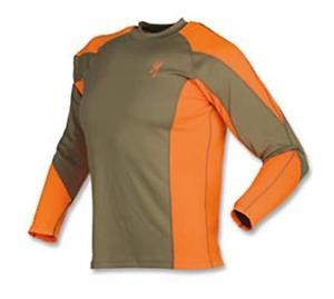 Large Orange Browning Logo - Browning NTS Upland Shirt in Tan and Blaze Orange Size X Large