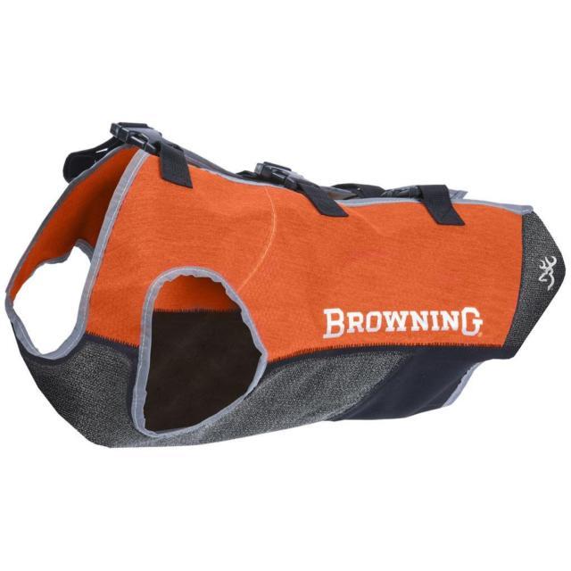 Large Orange Browning Logo - Browning Full Coverage Dog Safety Vest Orange
