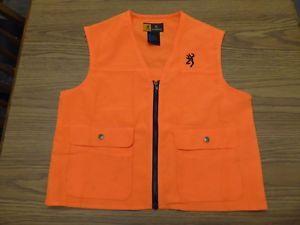 Large Orange Browning Logo - Browning Safety Vest Blaze Orange Youth Large Very Good Pre Owned ...
