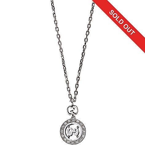 Gucci Diamond Logo - Gucci 18K White Gold 16