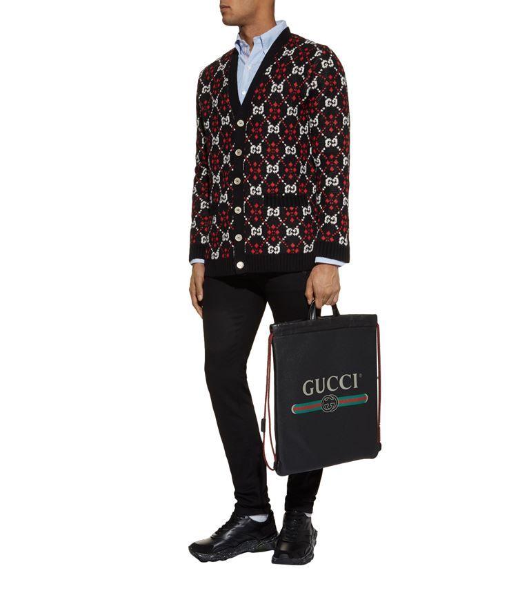 Gucci Diamond Logo - Gucci GG Logo Diamond Cardigan