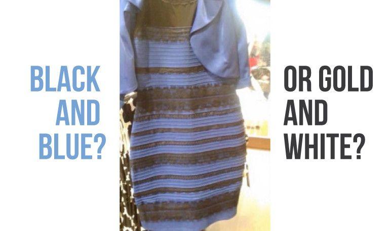 White and Blue Ir Logo - Black and Blue or Gold and White? The truth behind the dress