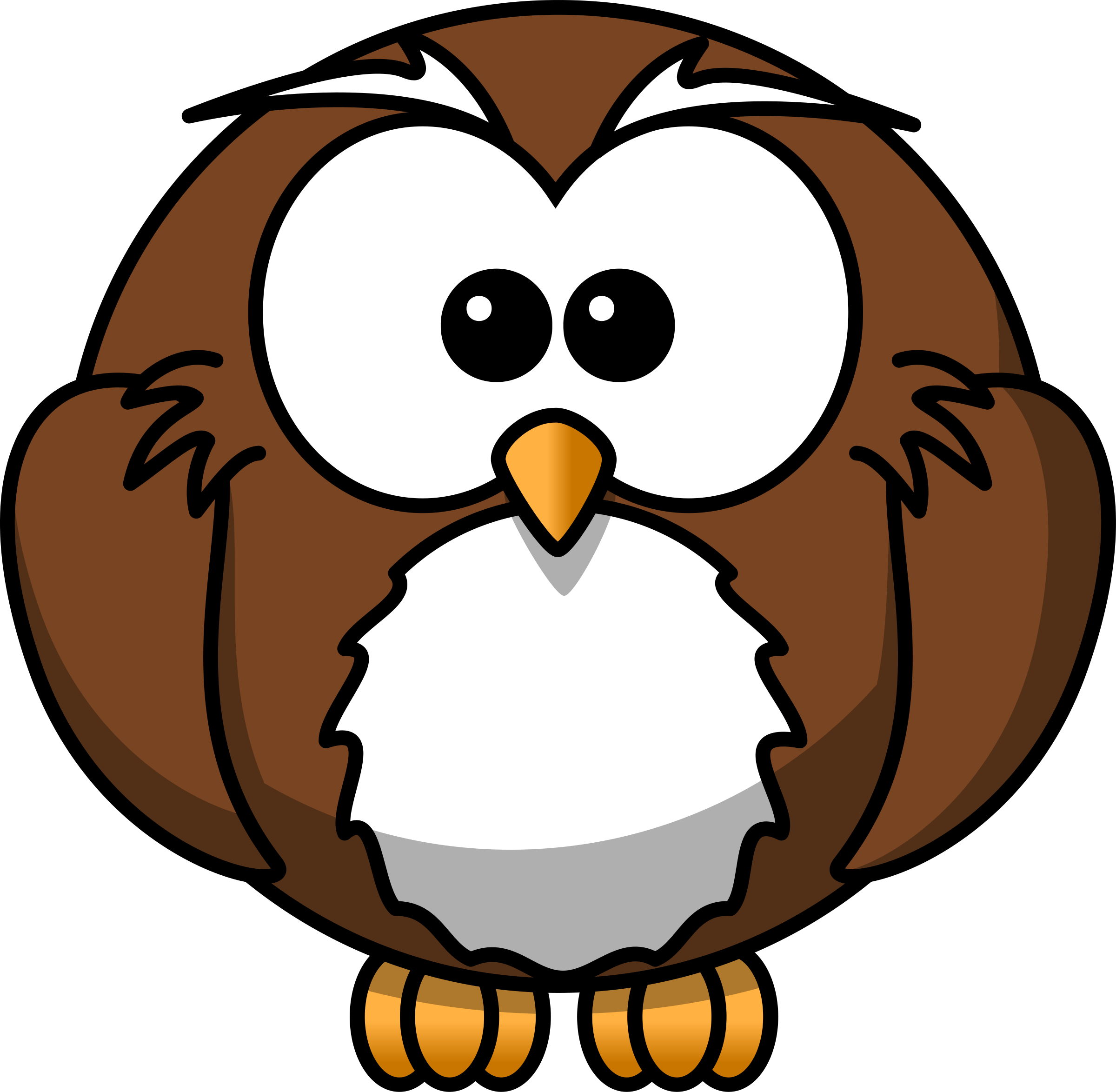 Owls Cartoon Logo - Clipart - Cartoon owl