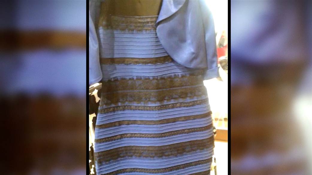 White and Blue Ir Logo - TheDress is black and blue – or white and gold? - TODAY.com