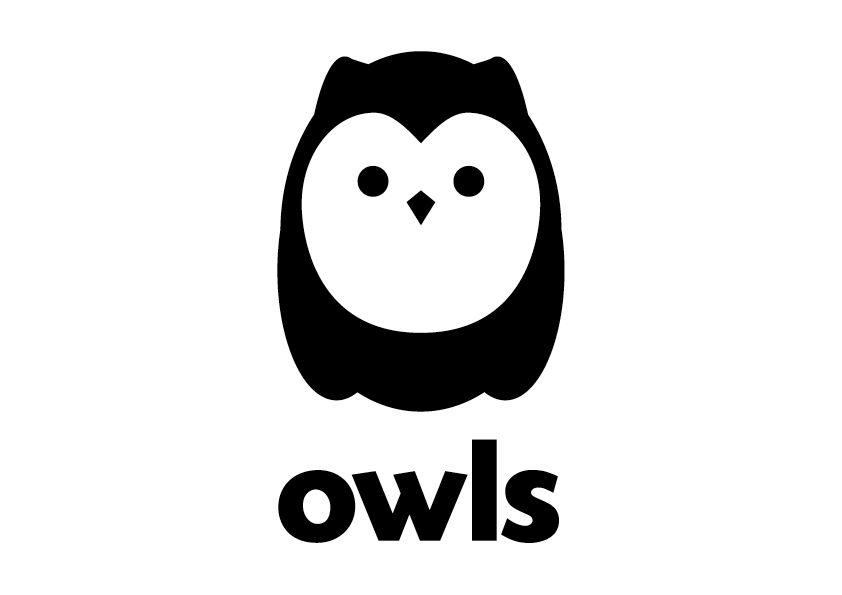 Owls Cartoon Logo - OWLS