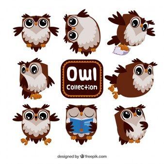 Owls Cartoon Logo - Owl Vectors, Photo and PSD files