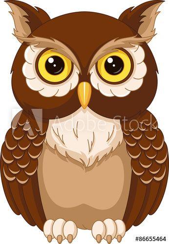 Owls Cartoon Logo - Aluminium Prints Owls cartoon