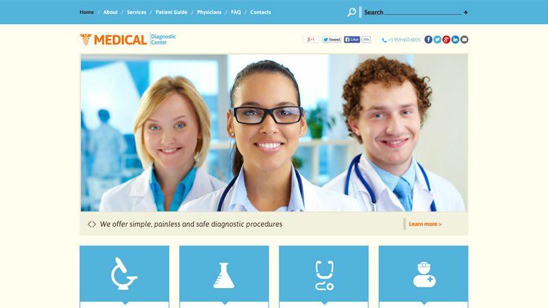White and Blue Ir Logo - Why Are Medical Websites Usually White and Blue?
