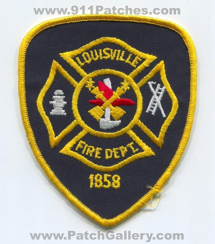 Louisville Fire Logo - Louisville Fire Department Patch Kentucky KY – 911Patches.com