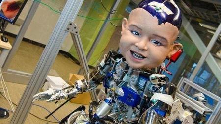 Smiling Robot Logo - UCSD's smiling robot baby will haunt your dreams - The San Diego ...