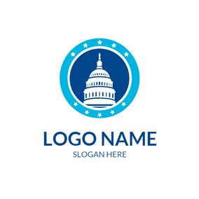 Blue Circle Brand Logo - Free Attorney & Law Logo Designs. DesignEvo Logo Maker