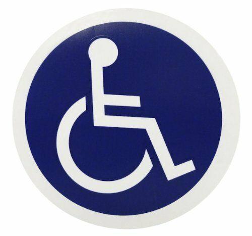 Blue Circle Brand Logo - Disabled Blue Badge Holder Blue Circle Information Sign Cling to Any