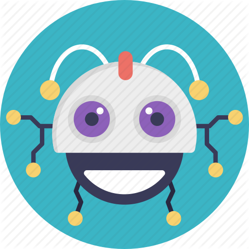 Smiling Robot Logo - Cartoon robot, cute robot, robot, robot characteristic, smiling ...