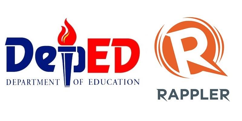 DepEd Logo - Rappler says DepEd canceled its training agreements with the news