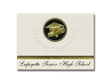Lafayette Senior High School Logo - Amazon.com : Signature Announcements Lafayette Senior High School