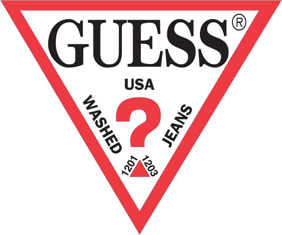 Guess Red Green White Logo - Guess Green White Logo Ringer Tee Shirt Size 16 (XL, Plus 0x)