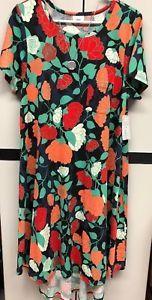 Guess Red Green White Logo - NWT LuLaRoe XL Carly Dress:Super Soft Black Navy Coral Red Green ...