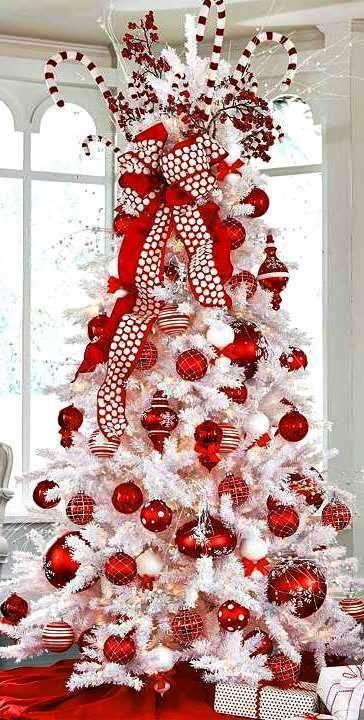 Red and White Tree Logo - Top 10 Inventive Christmas Tree Themes | Christmas | Christmas tree ...