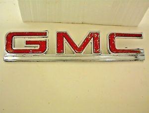 Vintage GMC Logo - VINTAGE GMC VAN EMBLEM LETTERS 14052254