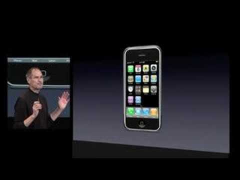 Steve Jobs App Store Logo - Steve Jobs introduces the App store SDK Keynote