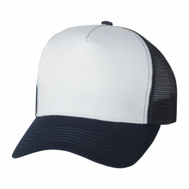 Mega Cap Logo - Mega Cap Five Panel Pet Mesh Back Trucker Cap. 6886 White/ Navy One ...